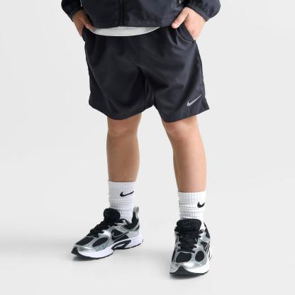 Little Kids' Nike Windrunner Jacket and Shorts Set - Dark Smoke Grey/Red