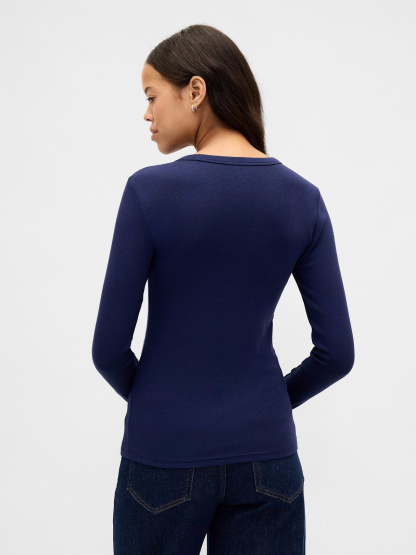 Modern Crewneck T-Shirt - Dark blue night