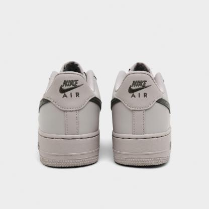 Big Kids' Nithtke Air Force 1 Low Casual Shoes - College Grey/Newsprint - Back view
