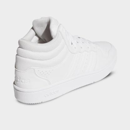 Men's adidas Hoops Classic Mid Casual Shoes - Cloud White/Cloud White/Grey - view 4