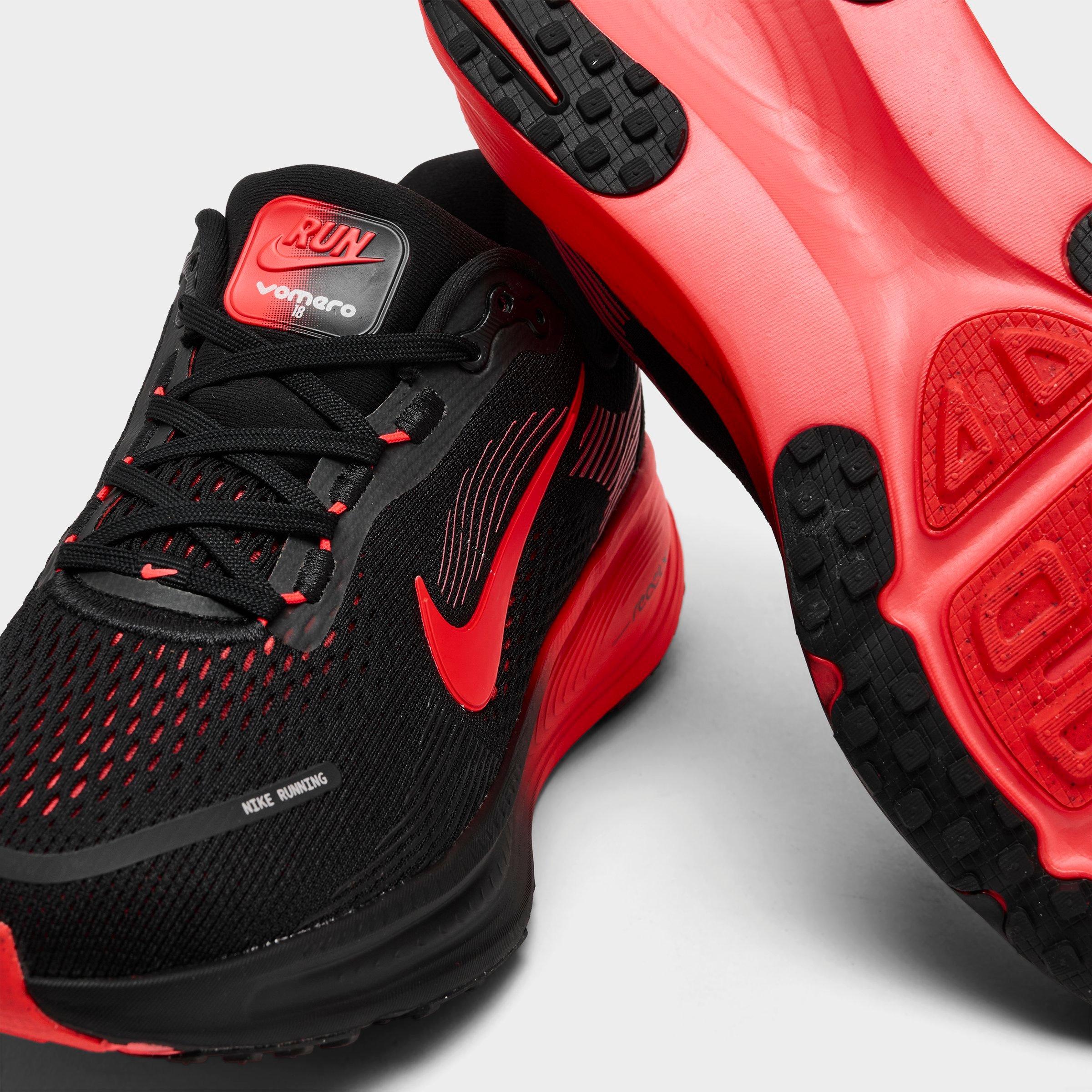 Big Kids' Nithtke Vomero 18 Running Shoes - Part 1 - Black/University Red/Anthracite/Bright Crimson - Detail shot
