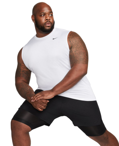 Nike Men's Legend Dri-FIT Sleeveless Fitness T-Shirt - White/Black