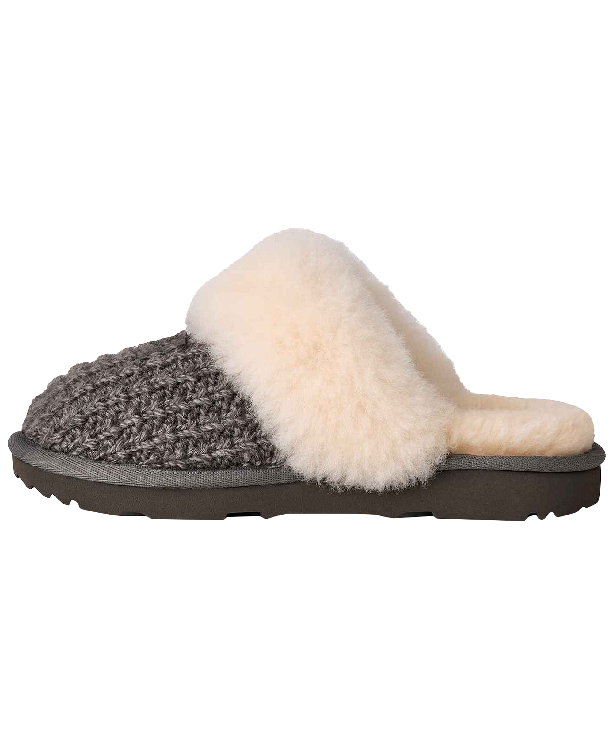 UGG® Kids Cozy II Knit Slip-On Slippers - Charcoal