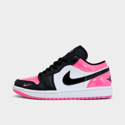 Women's Air Jordan Retro 1 Low SE Casual Shoes - Pinksicle/White/Black - view 1