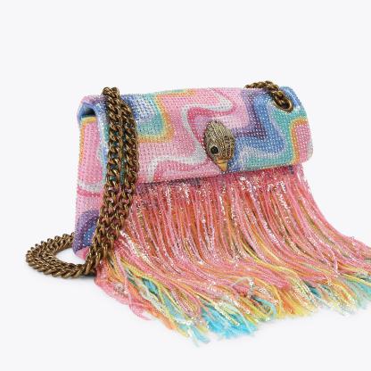 Kurt Geiger London Mini Kensington Fringe Bag - Multi Colored - view 3