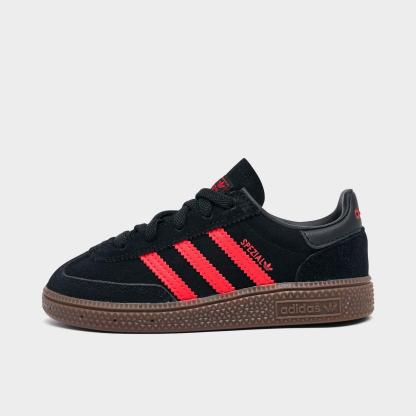 Kids' Toddler adidas Originals Handball Spezial Stretch Lace Casual Shoes - Core Black/Pure Ruby - view 1