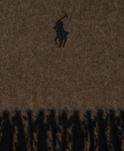 Polo Ralph Lauren Men's Classic Wool Blend Reversible Scarf - Brown