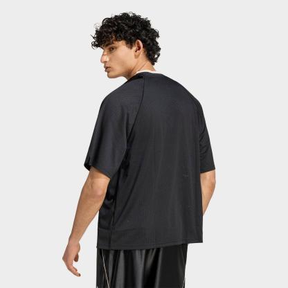Men's adidas Stadium Graphic Mesh T-Shirt - Black/Off White - view 3