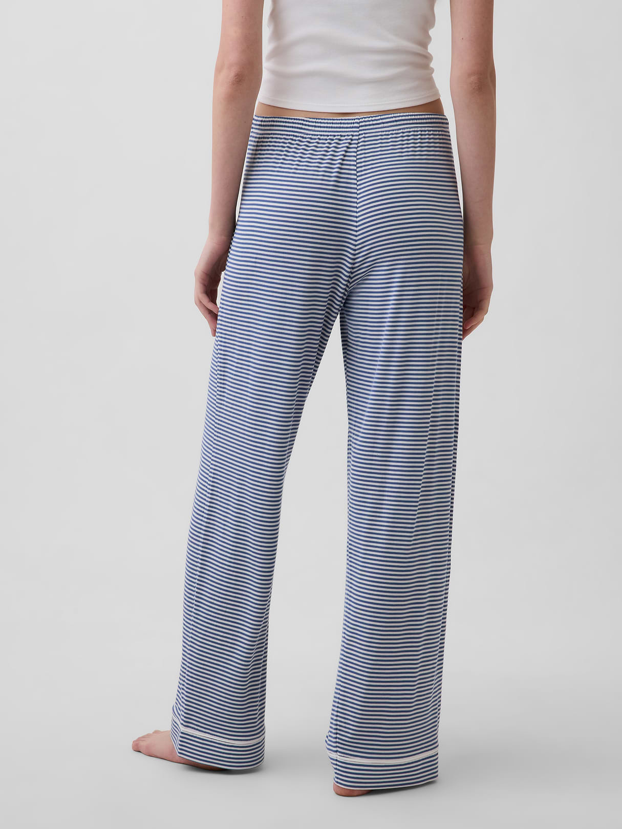 SoftMade Modal PJ Pants - Navy blue & white stripe
