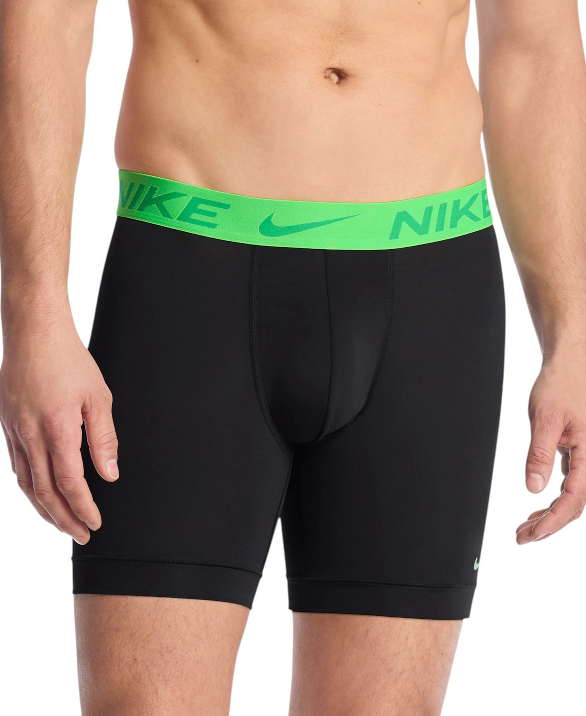 Nike Men's DRI-FIT Essential Micro Boxer Briefs, 3-Pack - Obsidian Splatter Camo Print/Football Blue/Black