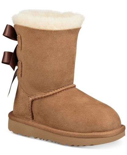 UGG® Toddler Kids Bailey Bow II Boots - Chestnut