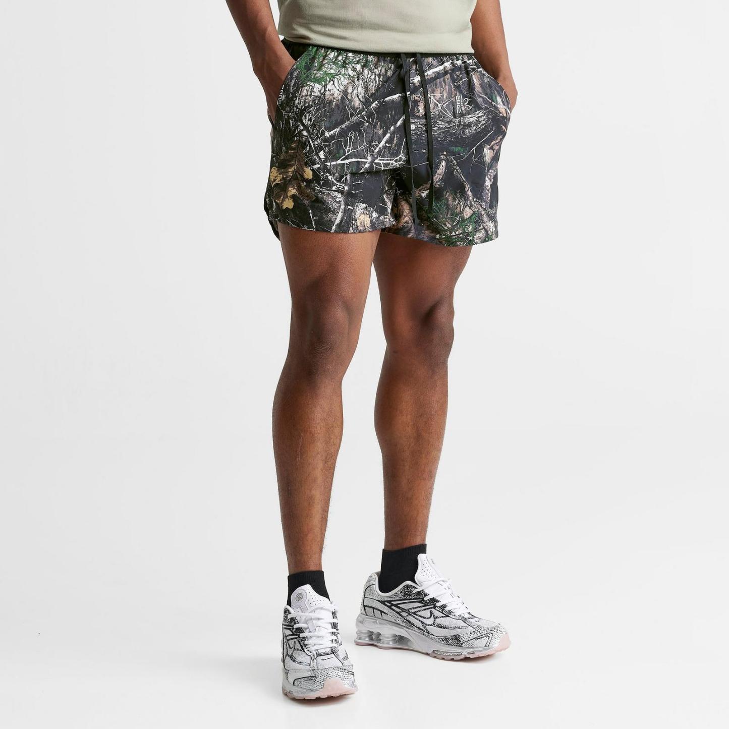 Men's Nike Stride Dri-FIT Brief-Lined Realtree 5" Running Shorts - Anthracite/Black