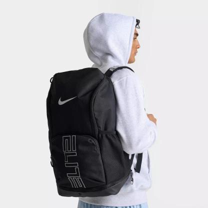 Nike Varsity Hoops Elite Backpack (32L) - Black/Black/Metallic Silver