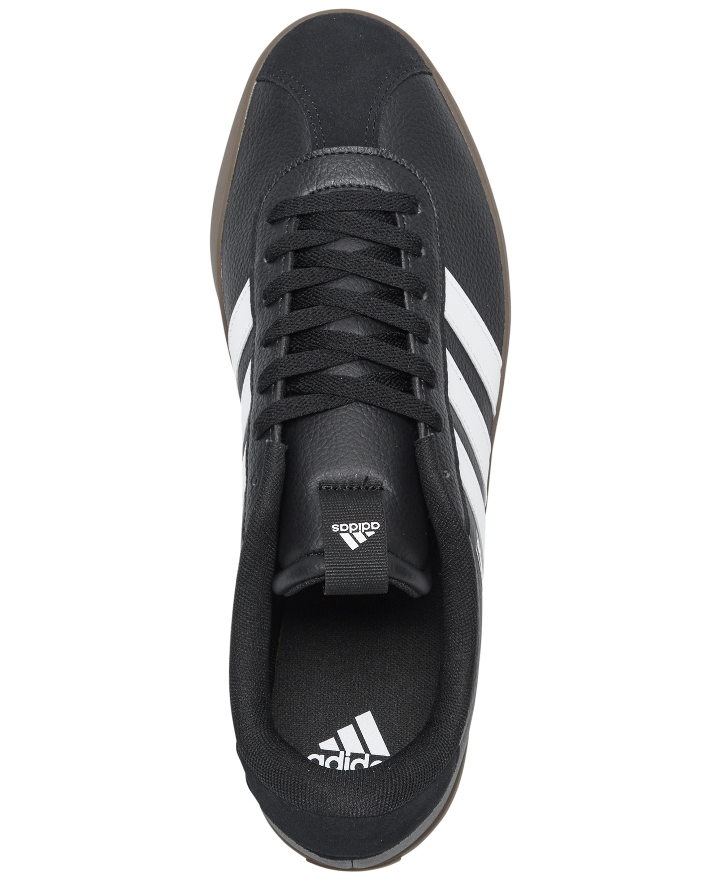 adidas Men's VL Court 3.0 Casual Sneakers from Finish Line - Black, White, Gum