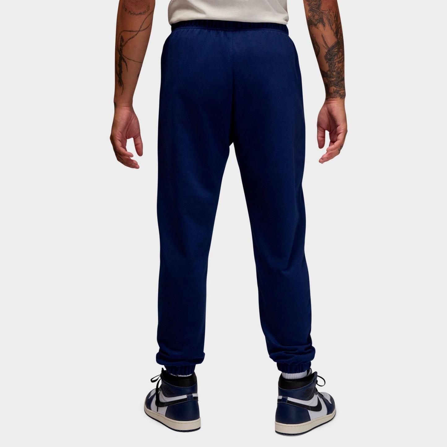 Men's Jordan Dri-FIT Sport Crossover Fleece Jogger Pants - Midnight Navy/White - view 3
