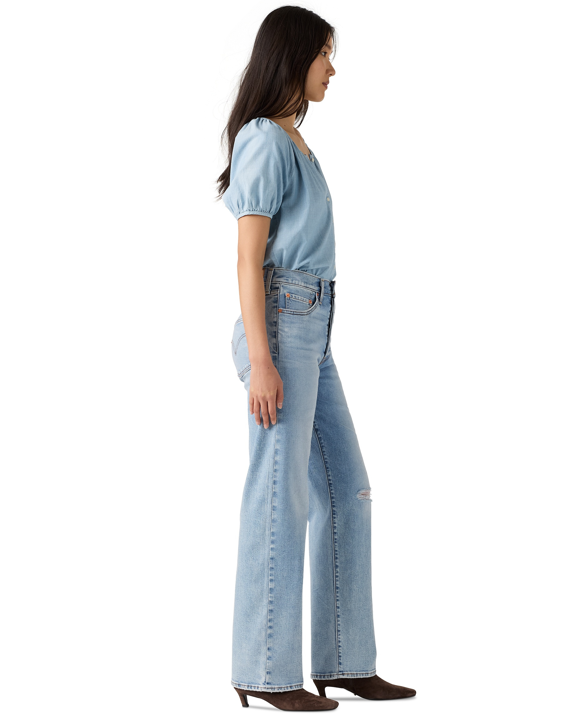 Levi's Women's Ribcage High-Rise Straight-Leg Jeans - Around Abo