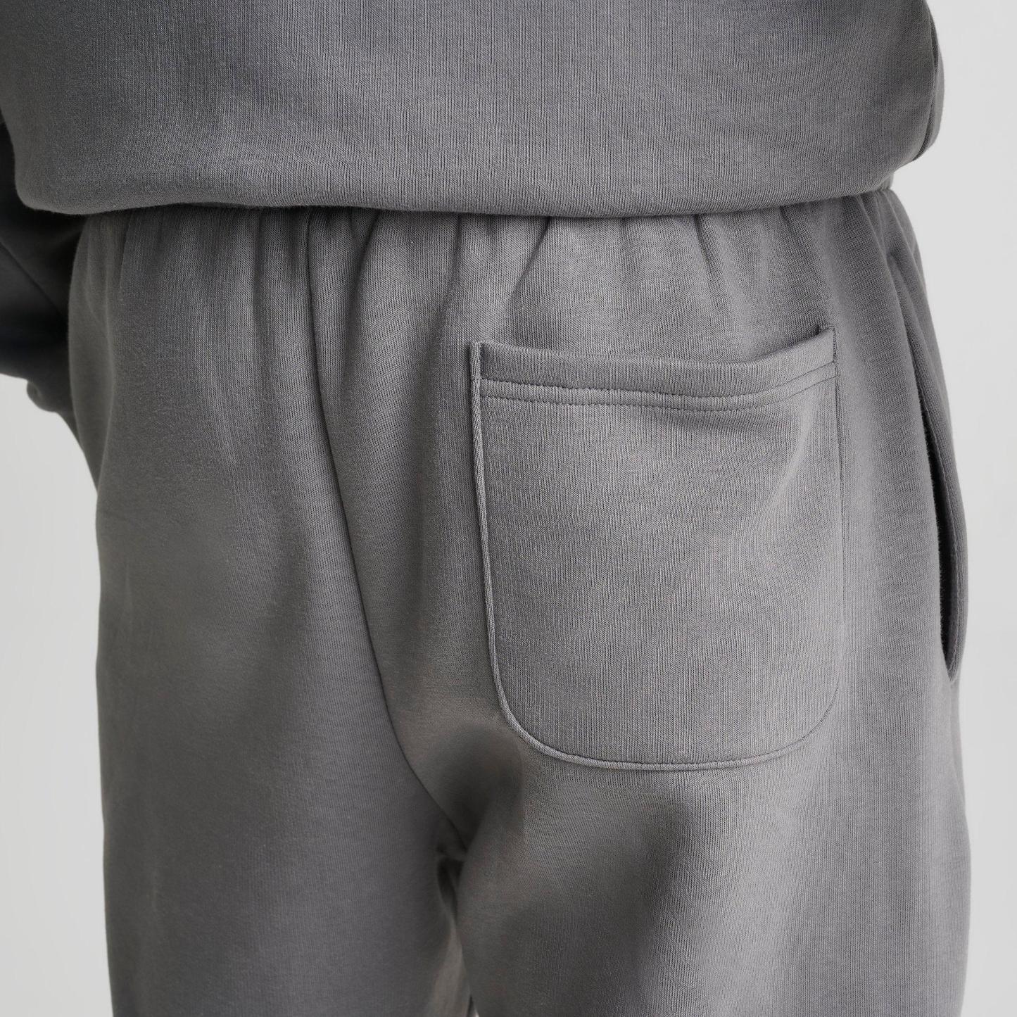 Men's New Balance Puffed Fleece Sweatpants - Grey/Blue - view 6