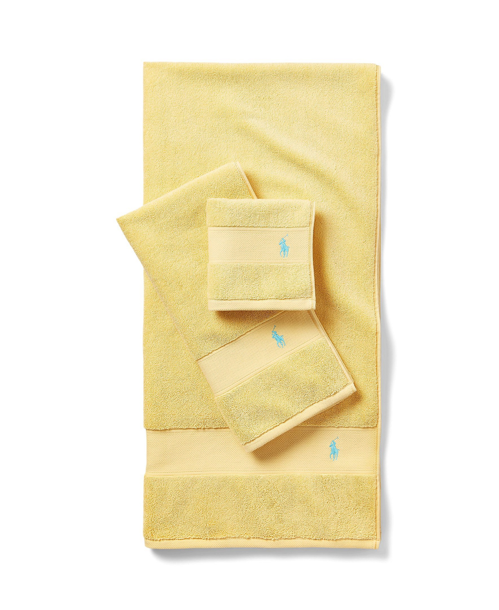 Polo Ralph Lauren Polo Player Cotton Bath Towel, 58" x 30" - Corn Yellow