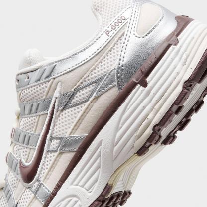 Women's Nithtke P-6000 Casual Shoes - Phantom/Metallic Silver/Light Orewood Brown/Tattoo - Detail shot