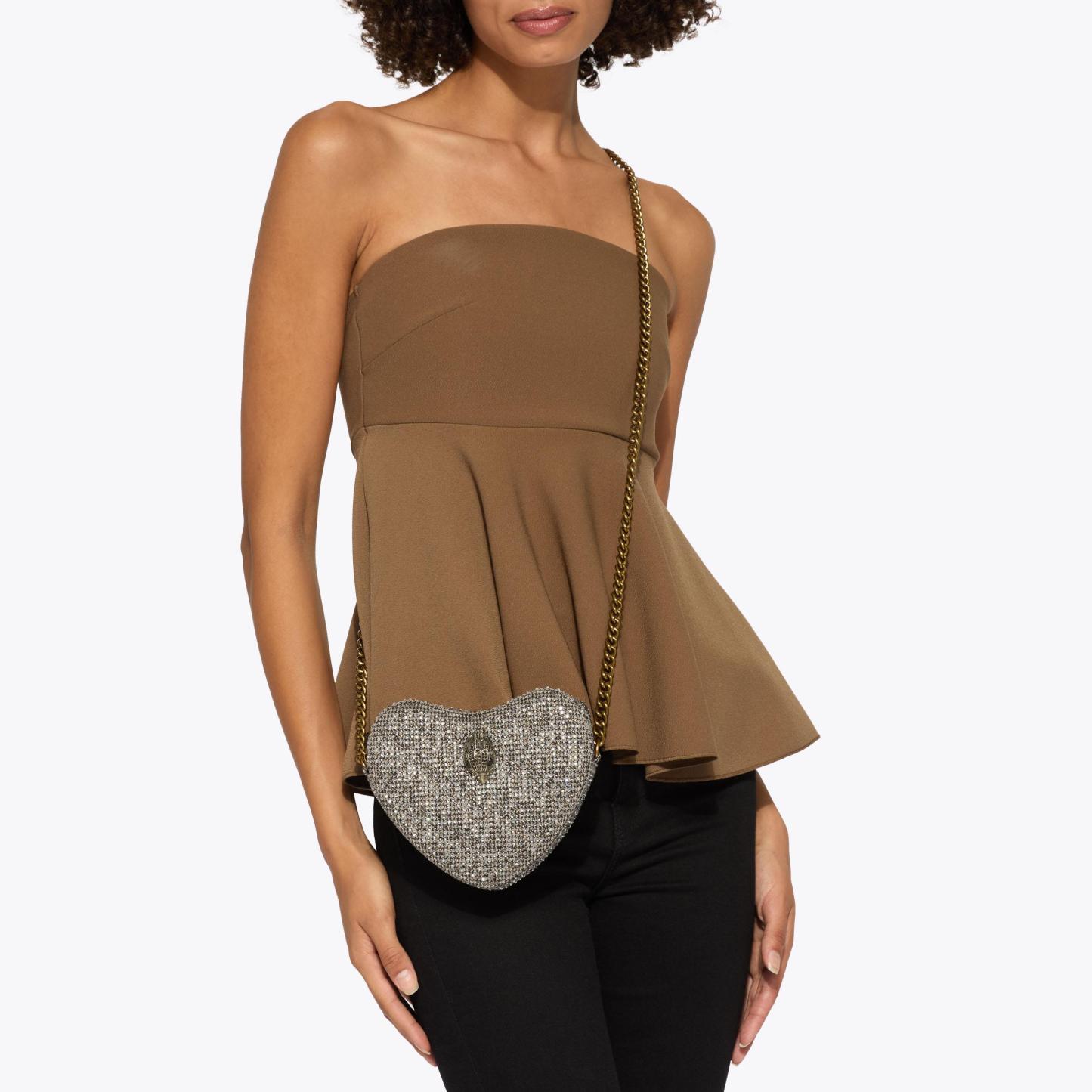 Kurt Geiger London Kensington Heart Bag - Beige - view 2