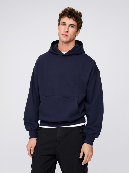 Adult Heavyweight Oversized Hoodie - Navy blue uniform