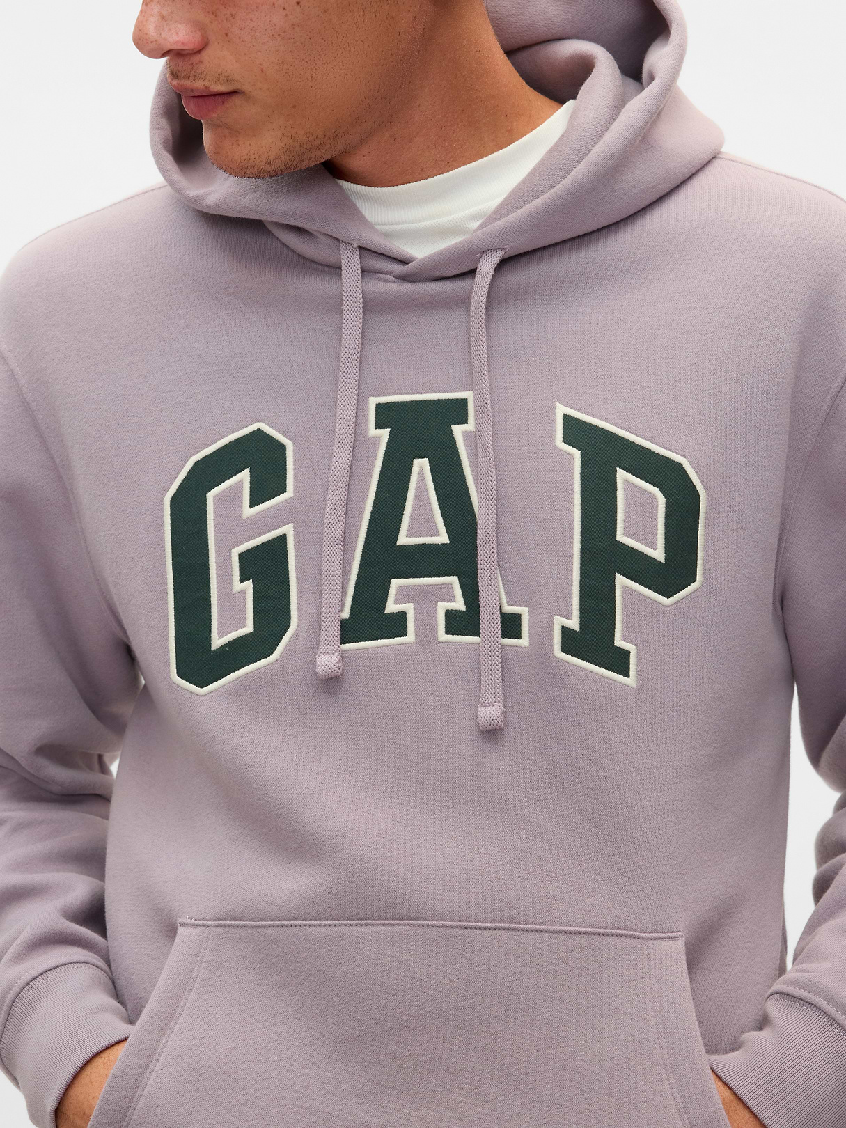 Adult VintageSoft Arch Logo Hoodie - dusty mauve