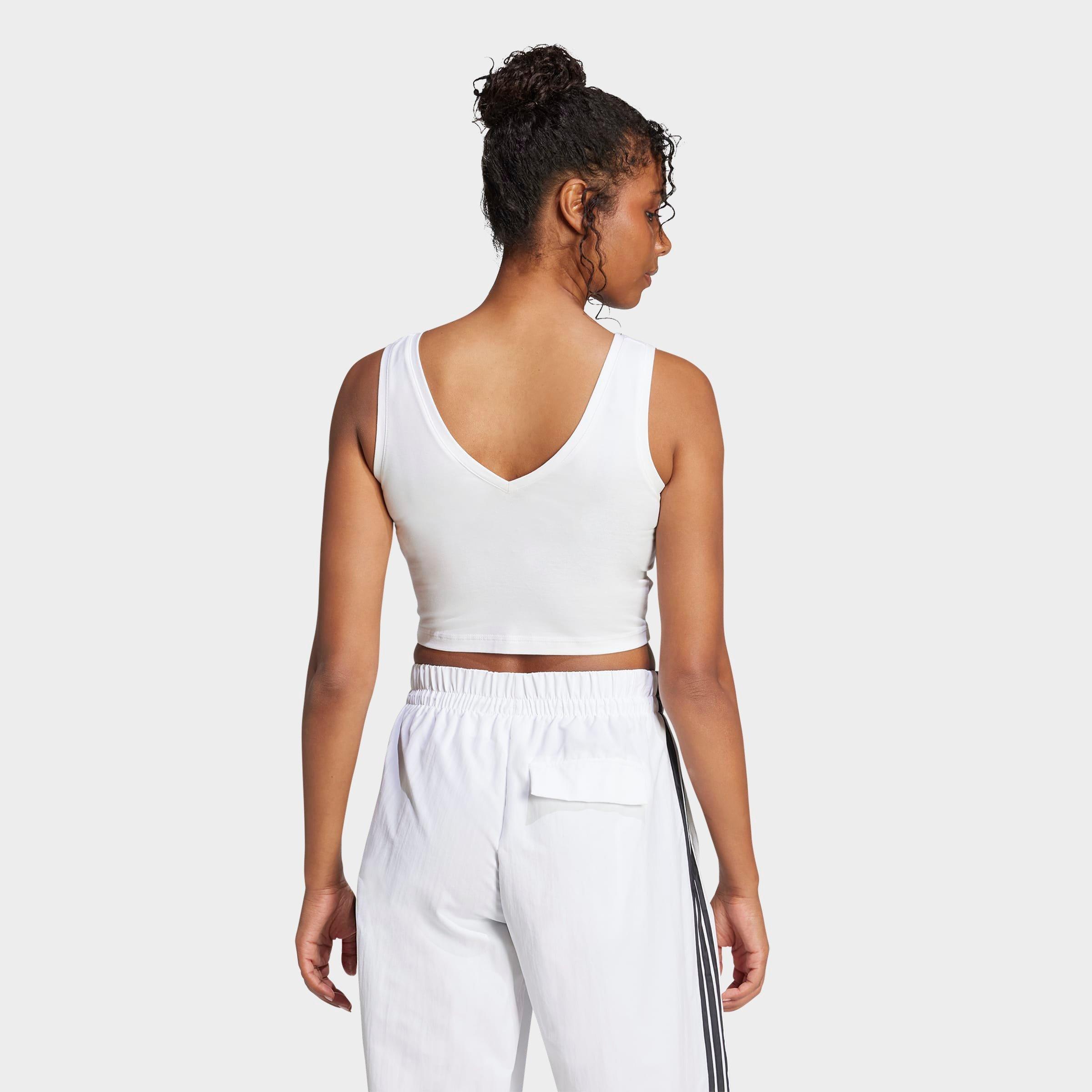 Women's adidas Sportswear Essentials Small Logo Cotton Lifestyle Tank Top - White/Black