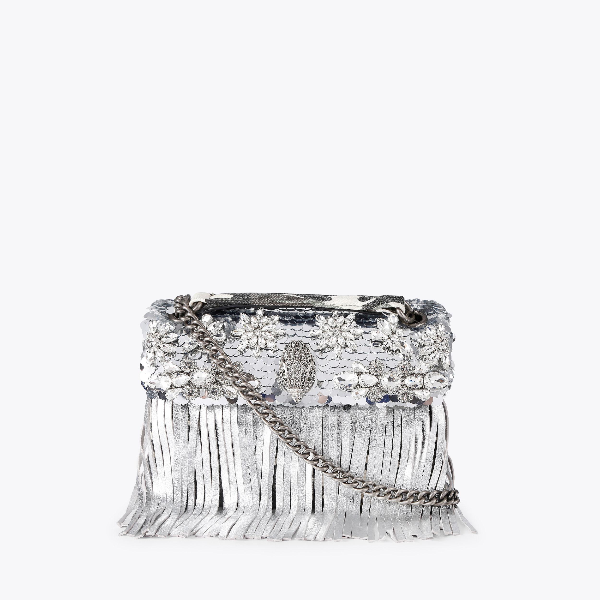 Kurt Geiger London Medium Kensington Fringe Bag - Metallics