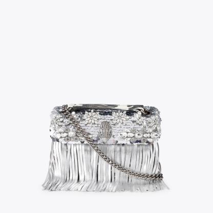 Kurt Geiger London Medium Kensington Fringe Bag - Metallics