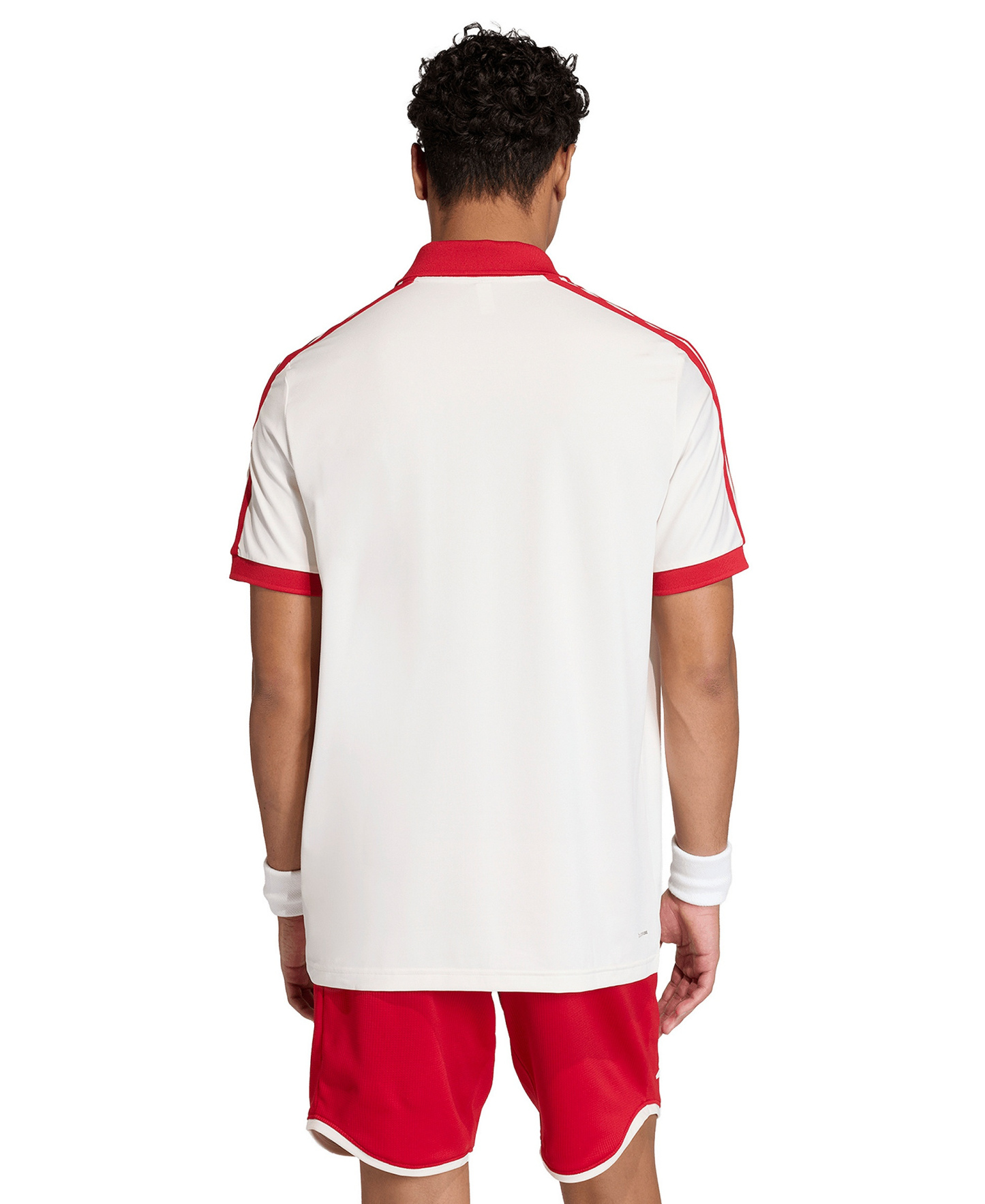 adidas Men's Heritage Short-Sleeve Polo Shirt - Chalk White/Red