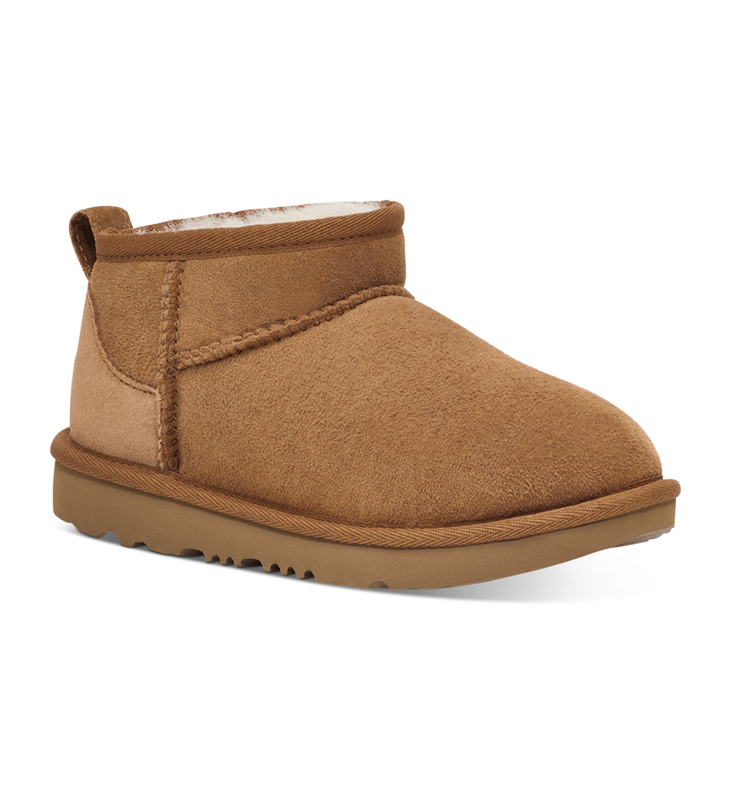 UGG® Kids Classic Ultra Mini Twinface Sheepskin Booties - Chestnut
