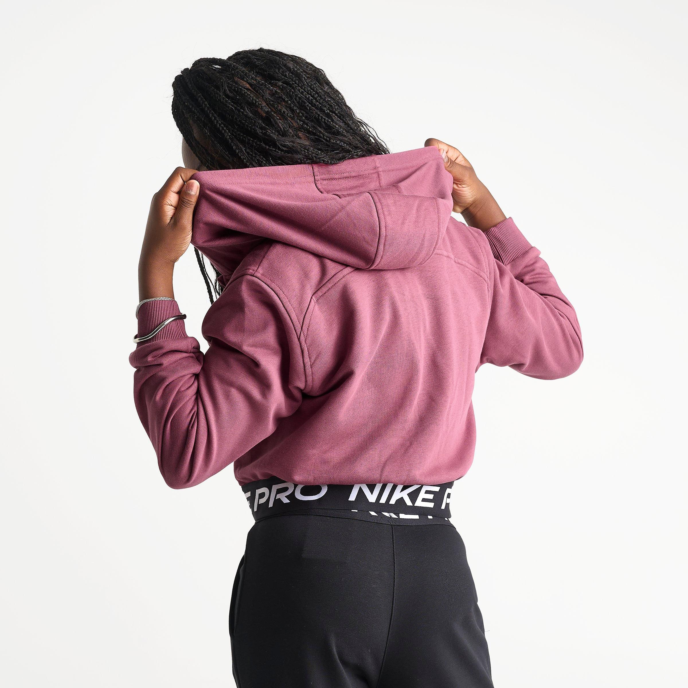 Girls' Big Kids' Nithtke Pro Fleece Dri-FIT Full-Zip Hoodie - Pink Smoke