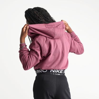 Girls' Big Kids' Nithtke Pro Fleece Dri-FIT Full-Zip Hoodie - Pink Smoke