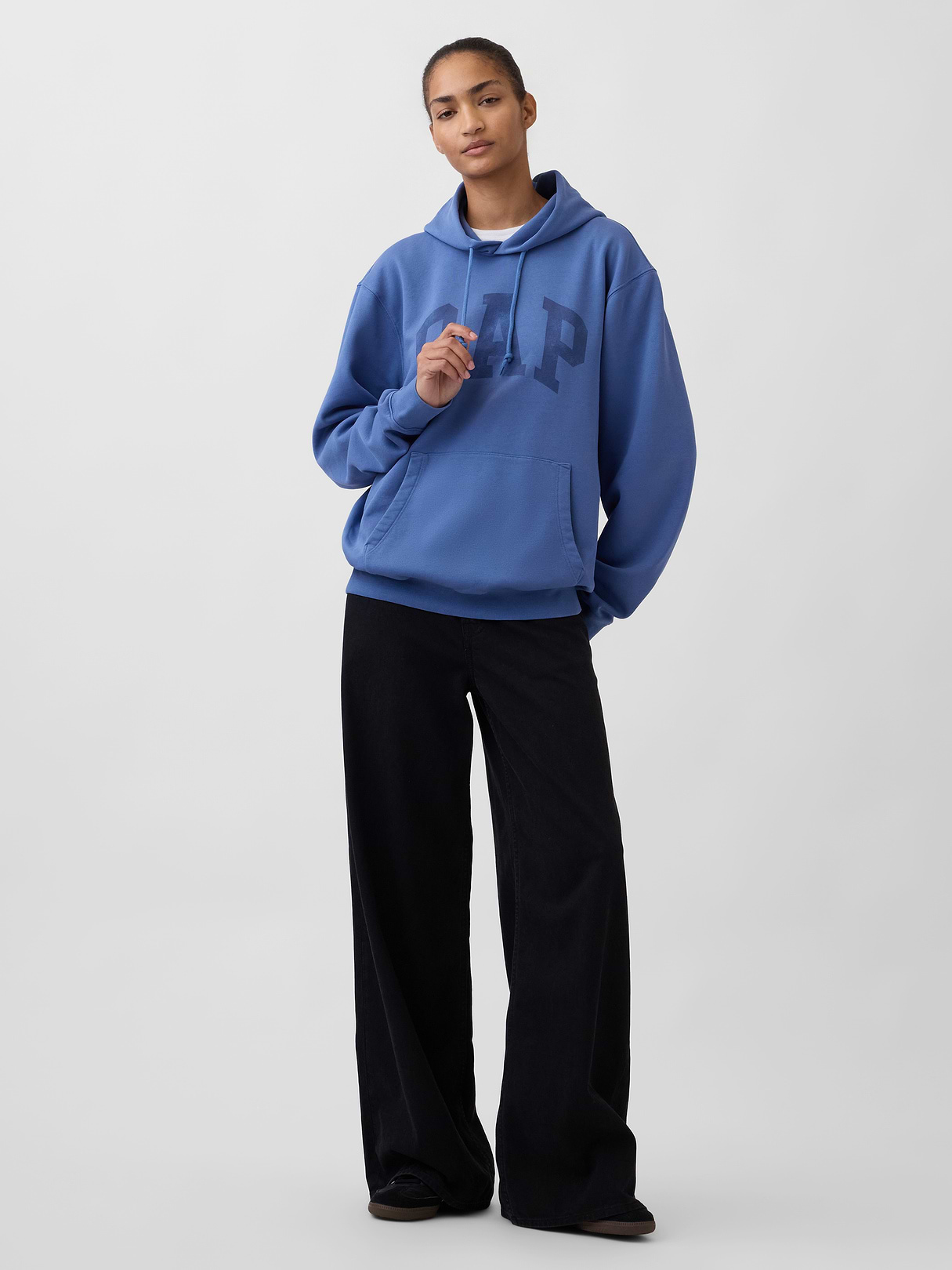 Adult VintageSoft Arch Logo Hoodie - cornflower
