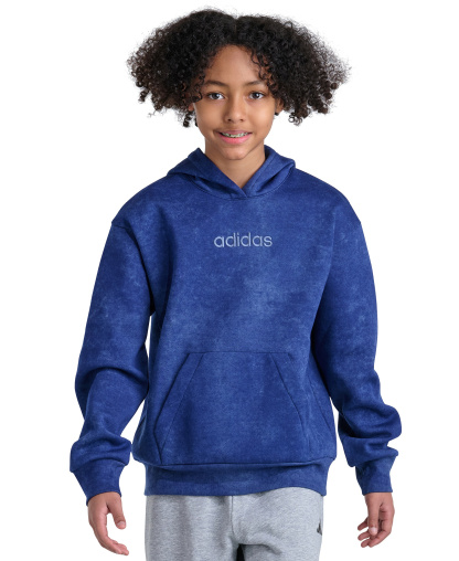 adidas Boys' 8-20 Long-Sleeve Hoodie - Dark Blue