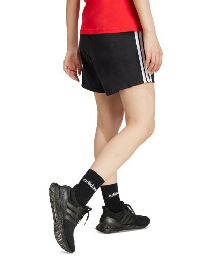 adidas Women's Essential Drawstring Pull-On Shorts - Black/White