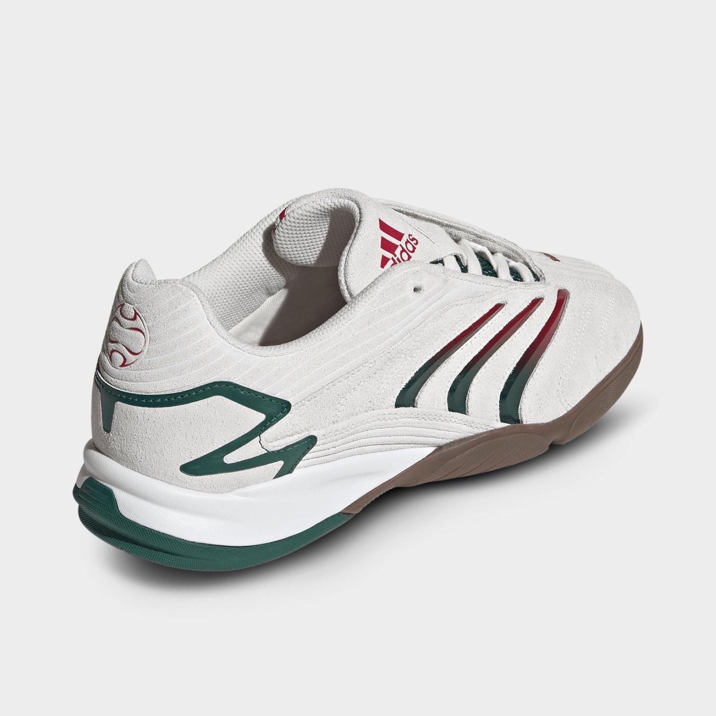 Men's adidas Predator Sala Casual Shoes - Core White/Collegiate Green/Cloud White - Back view