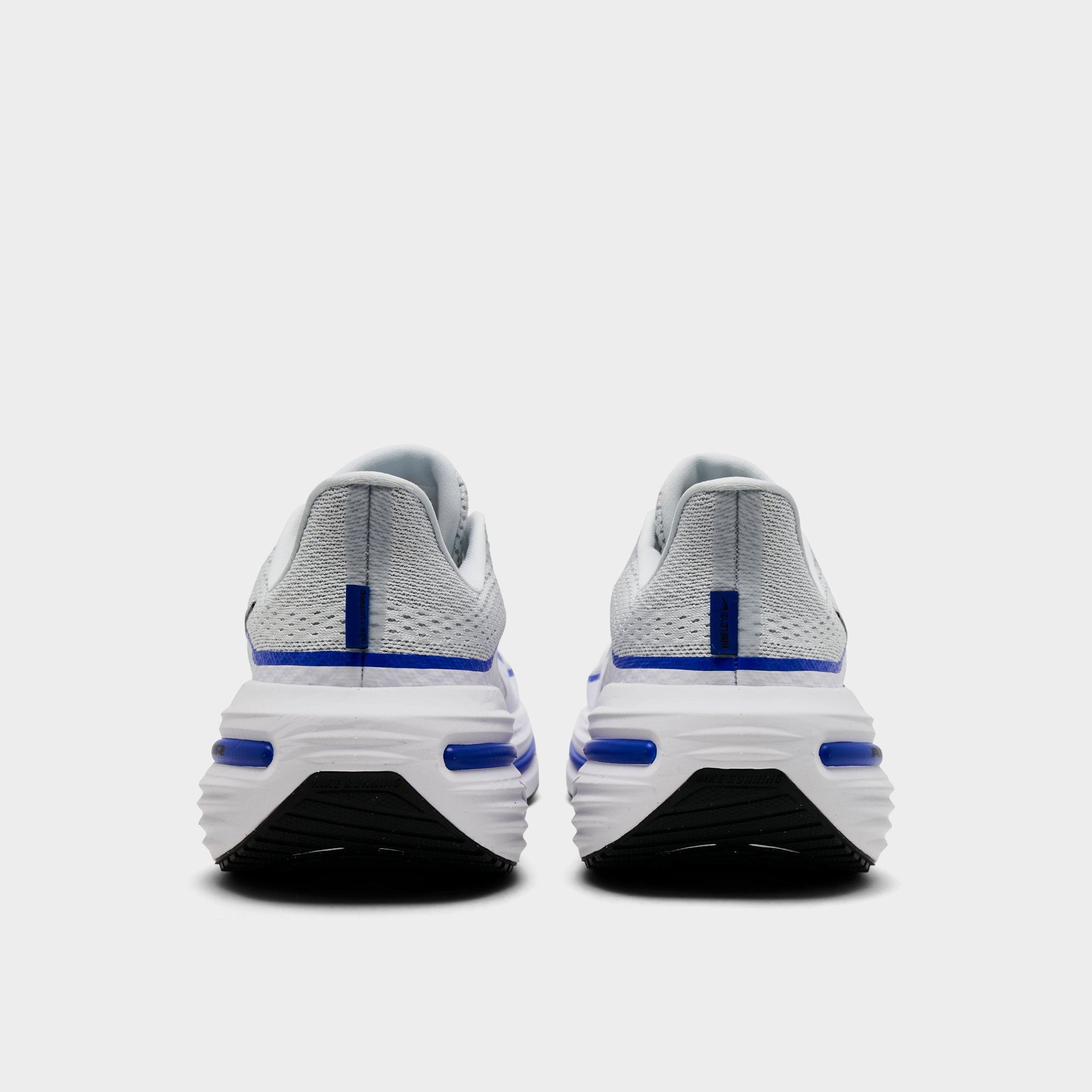 Men's Nithtke Air Winflo 12 Road Running Shoes - Off White/Black/White/Wolf Grey - Back view