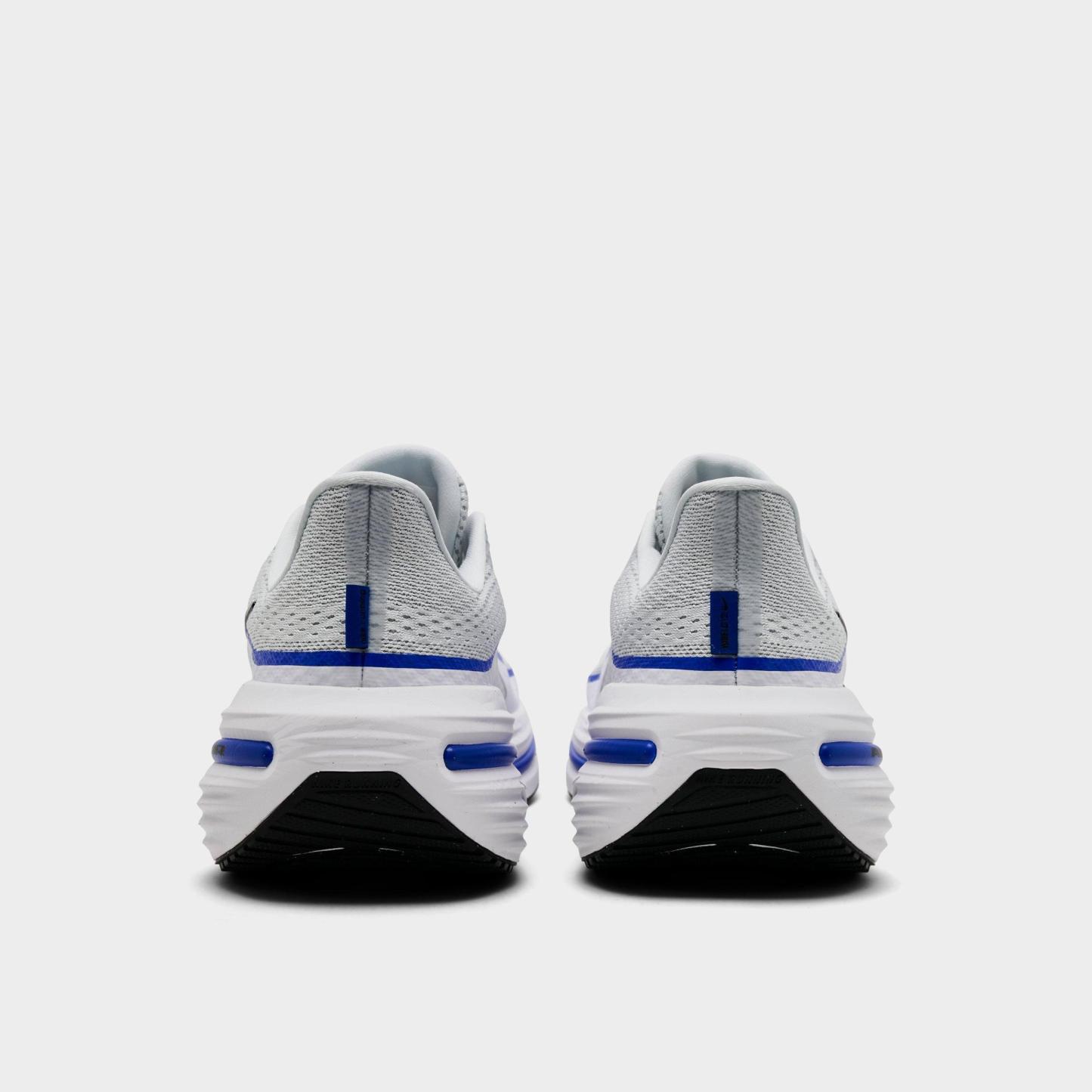Men's Nithtke Air Winflo 12 Road Running Shoes - Off White/Black/White/Wolf Grey - Back view