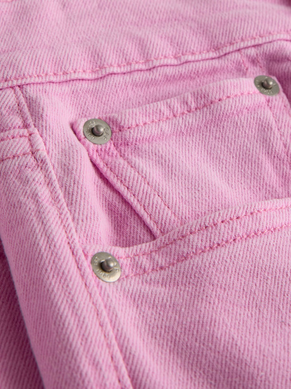 High Rise '90s Slim Straight Jeans - Sugar pink
