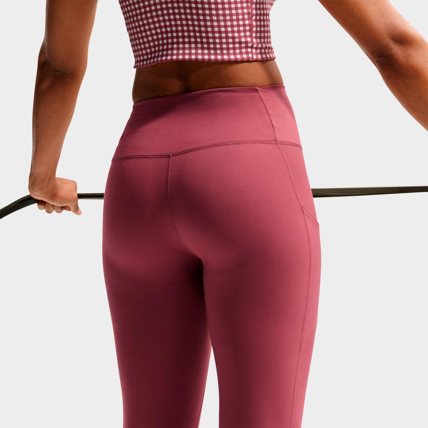 Women's Nithtke One Dri-FIT High-Rise 7/8 Training Tights - Pink Smoke/White