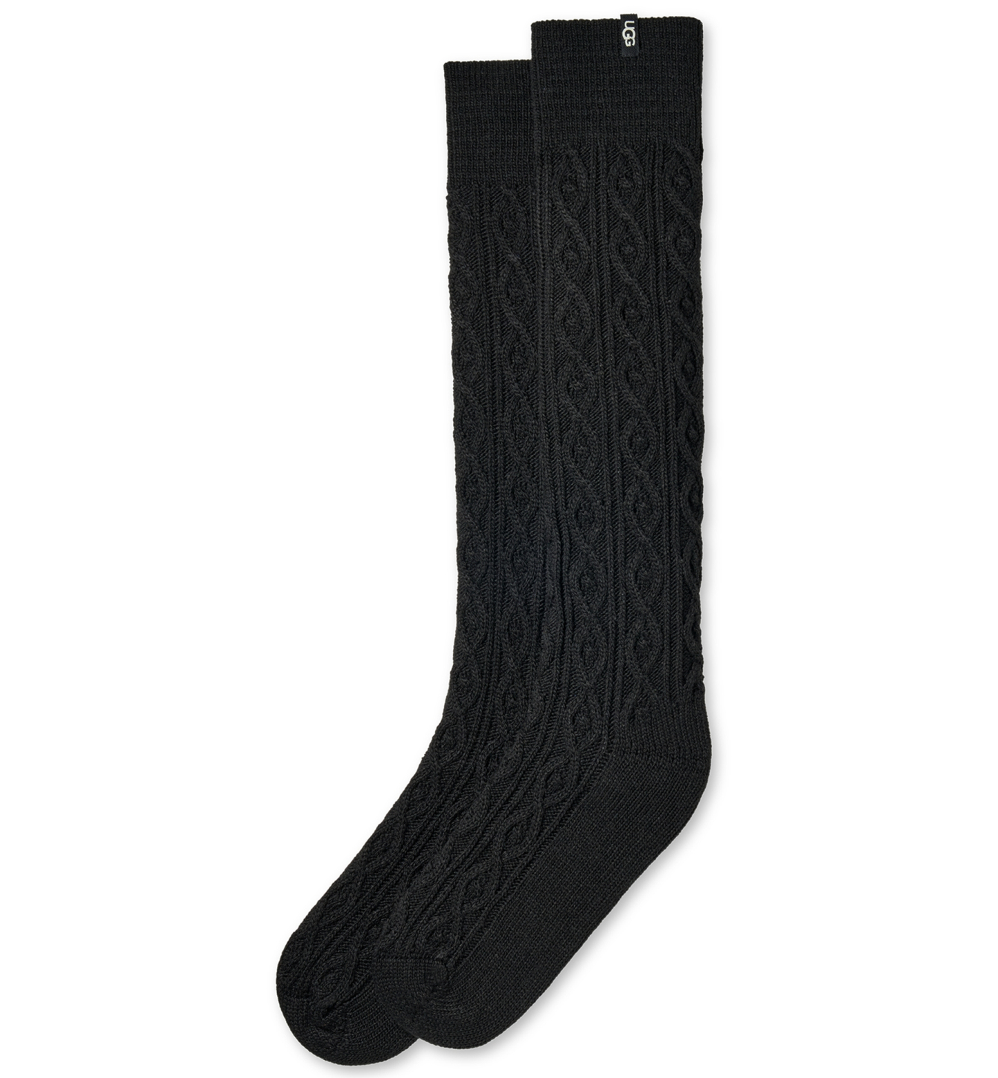 UGG® Women's Rensa Cable-Knit Knee-High Socks - Black