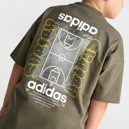 Big Kids' adidas Originals Basketball T-Shirt - Night Cargo
