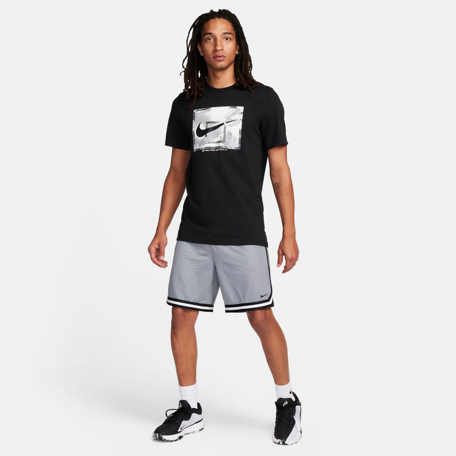 Men's Nike DNA Dri-FIT 8" Basketball Shorts - Cool Grey/Black/Black