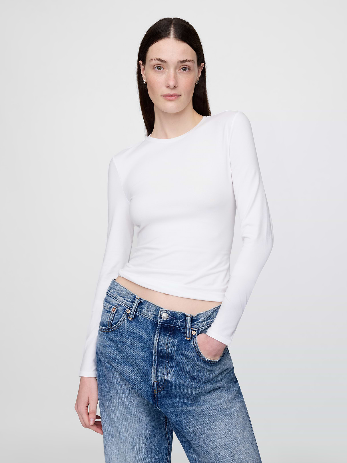 CloseKnit Jersey T-Shirt - Fresh white