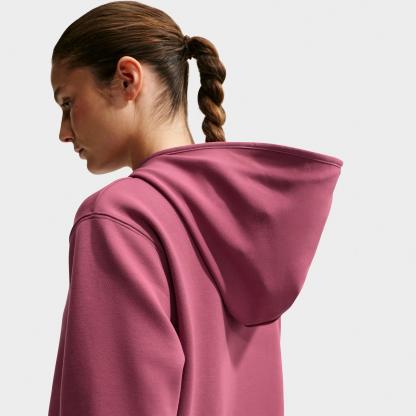 Women's Nithtke Studio Fleece Sport Dri-FIT Full-Zip Hoodie - Pink Smoke/White