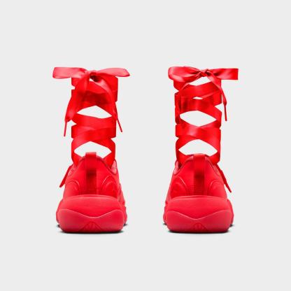 Women's Jordan Pointe Casual Shoes - Chile Red/Deep Maroon/Pueblo Red - Left shoe facing left. Outside of the shoe. - view 4