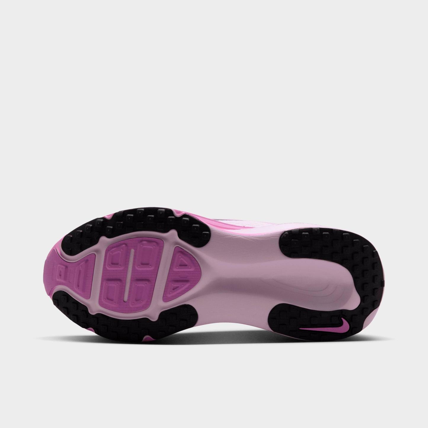Women's Nithtke Vomero 18 Running Shoes - Part 1 - White/Bleached Lilac/Light Magenta/Black - Bottom view