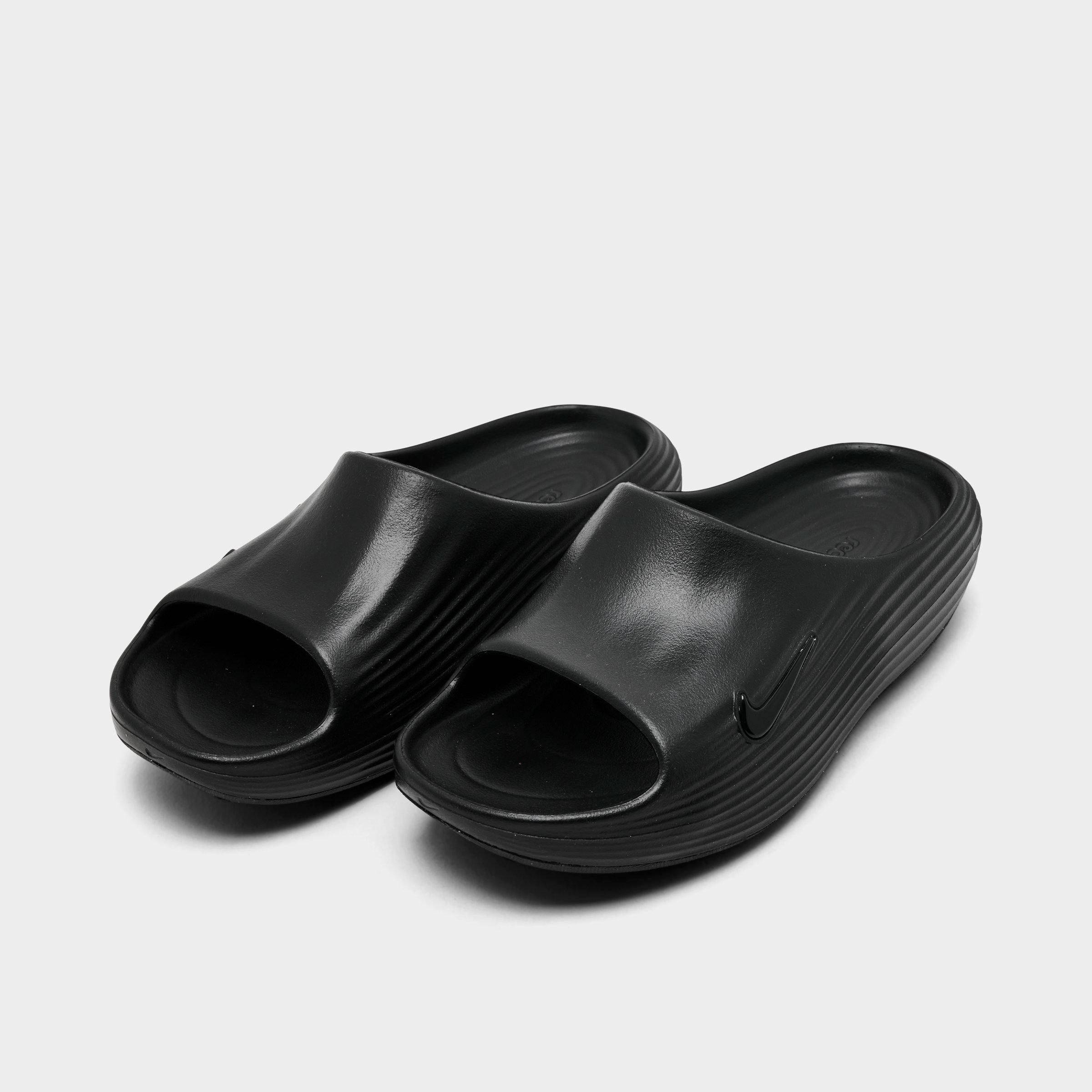 Women's Nithtke ReactX Rejuven8 Slide Sandals - Black/Black/Black - Both shoes facing left