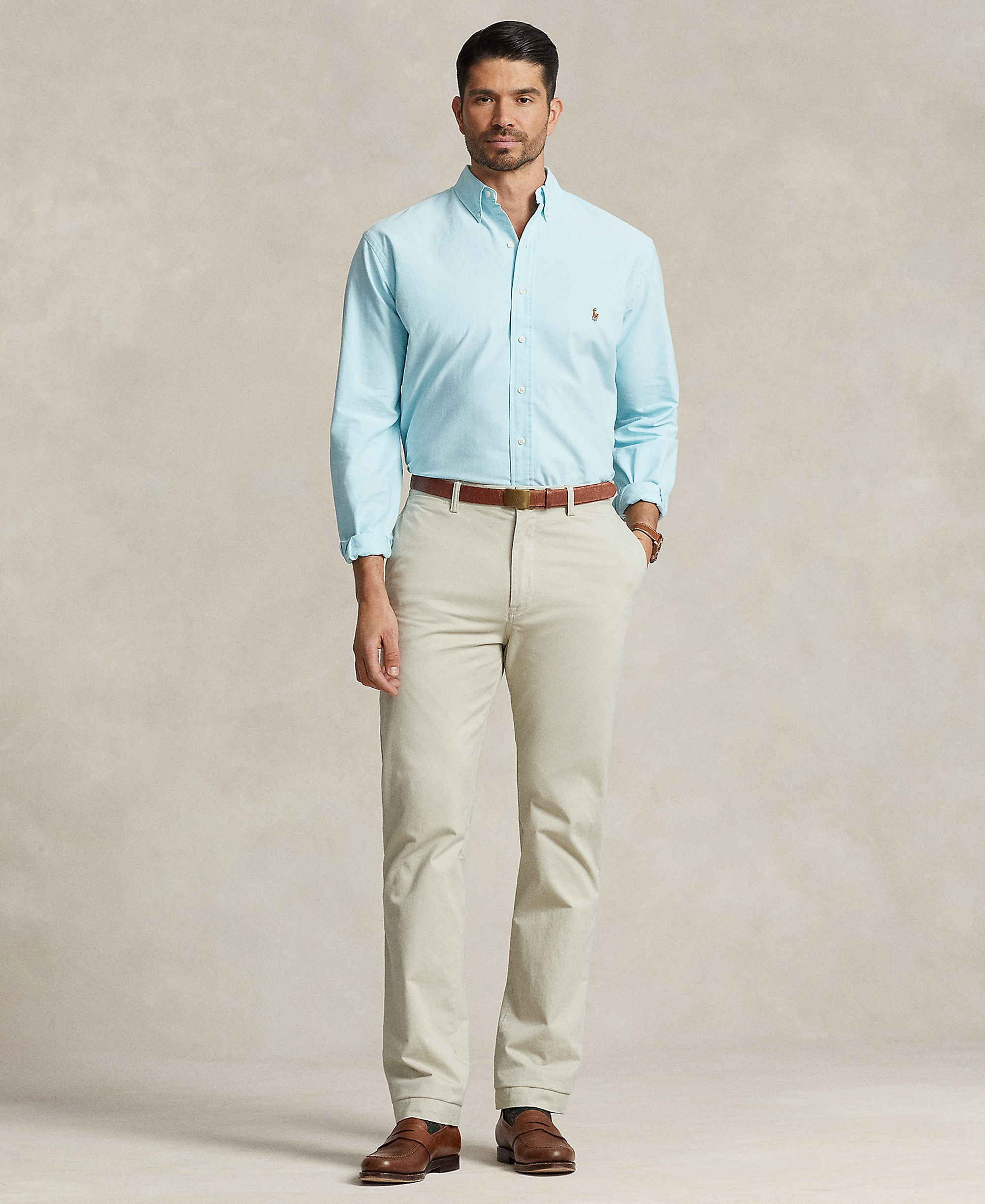 Polo Ralph Lauren Men's Big & Tall Stretch Classic-Fit Twill Pants - Classic Stone